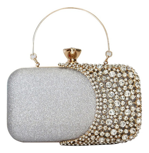 Bolso De Noche De Embrague Con Diamantes De Imitación