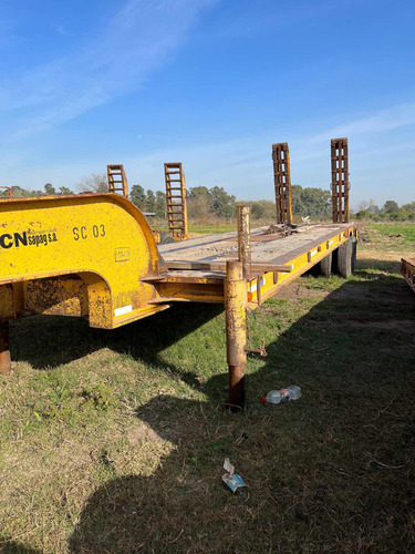 Carreton Trailer De Tiro Minicargadora Miniretro Autoelevado