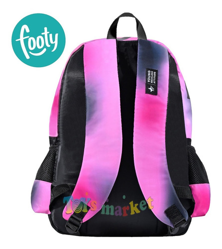 Imagen 3 de 5 de Mochila Espalda De 18 Pulgadas Escolar Estampa Footy