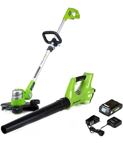 Greenworks Stba24b210 24 v Paquete De Soplador De Cadena .