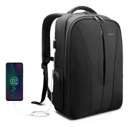 Mochila Tigernu Ejecutiva Para Notebook Negro T-b3220