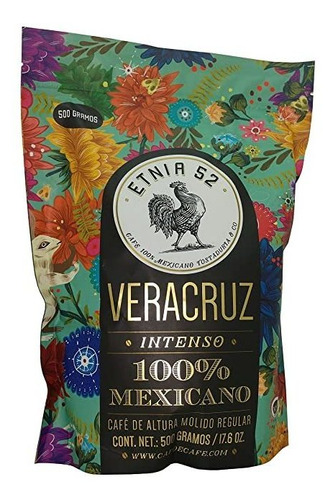 Etnia 52 - Veracruz (intenso), Mexican Ground Coffee, 1 Lb.