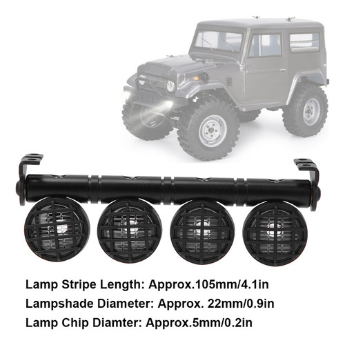 Lámpara Led De Barra De Techo De Coche Rc Grande De 5 V Y 22