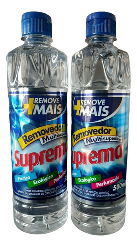 Kit 2 Removedor Perfumado Tradiciona Base Agua Suprema 500ml