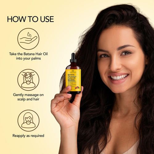 Aceite Botanic Hearth De Batana Cruda Para El Crecimiento De