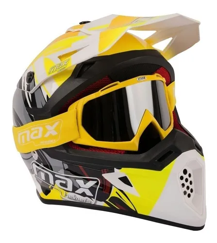 Casco Motocross Enduro Max V325 Antiparras Max V970