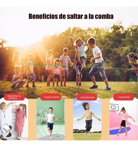 Cuerda De Saltar De Bambú Segmentada Ajustable 250cm