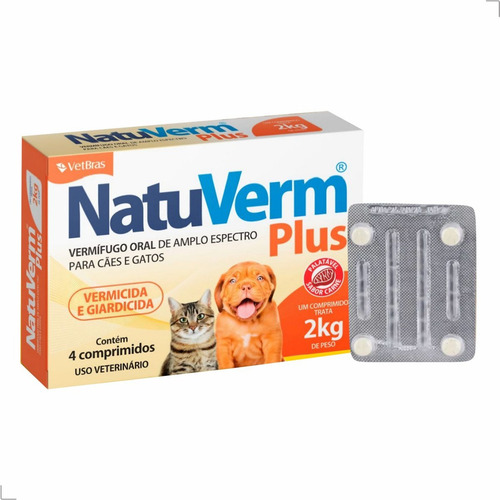 Tratamento Giardia Caes Quantos Dias Natu Verm Plus 01-08kg