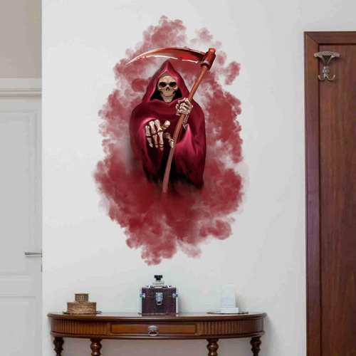 Calcomanías De Pared De La Parca De Halloween, Calcomanía De