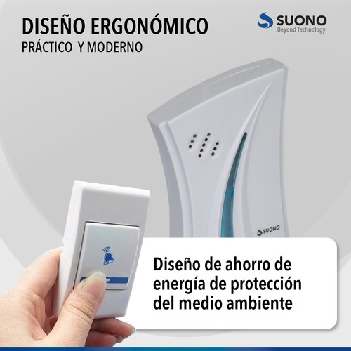 Timbre Inalámbrico Suono Musical A Pilas