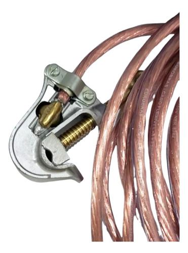 Conjunto Aterramento Trifásico Com Grampos E Cabo Cristal