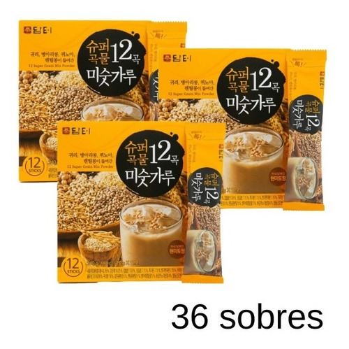 Té 12 Granos Bebida Tradicional Coreana 36 Sobres