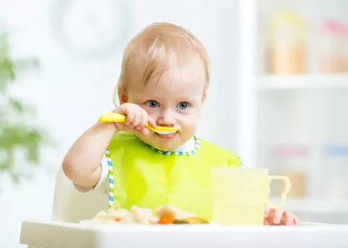 Set Alimentación Platos Cubiertos Plastico Comida Bebes Niño - Tenedor  Cuchara - Cena Almuerzo Infantil - Bebe