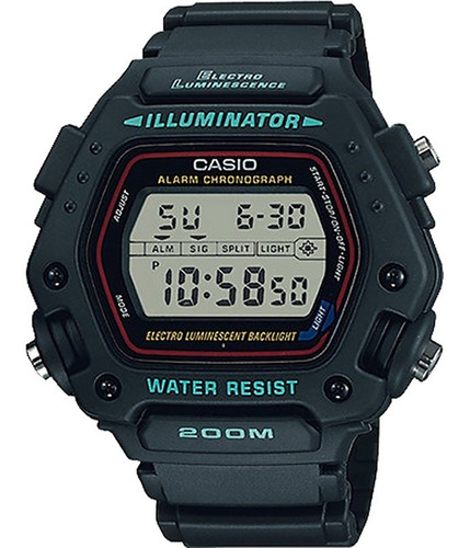 Relógio Casio Iluminator Masculino Dw-290-1vs