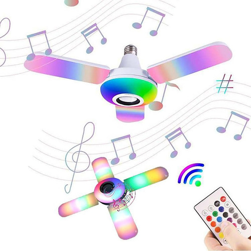Plafón Led Rgb Bluetooth Con Altavoz Y App Control,e27/b22
