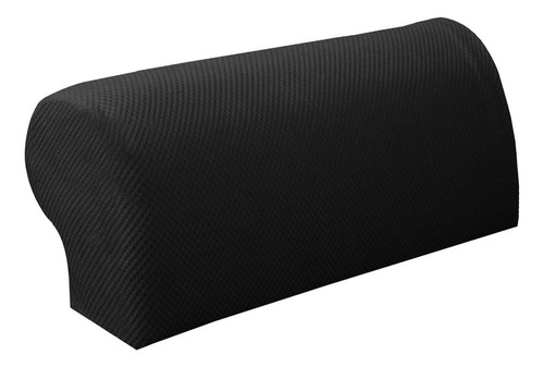 6pcs Negro Silla Elástica Sofá Apoyabrazos Cubre Sillón ,