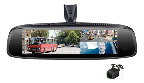 3 Cameas Car Reravio Espejo Ram Dvr Cámara Adas Gps