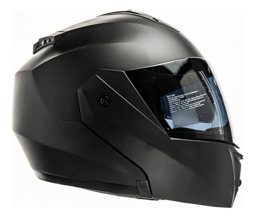 Casco Moto Abatible Kov Stealth Negro Mate Certificado Dot P