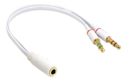 Imagen 1 de 3 de Cable Adaptador Divisor De Audio Microfono Y Auricular Trrs