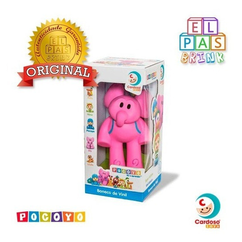 Boneco Elly Pocoyo 17cm - Cardoso Toys - Vinil 