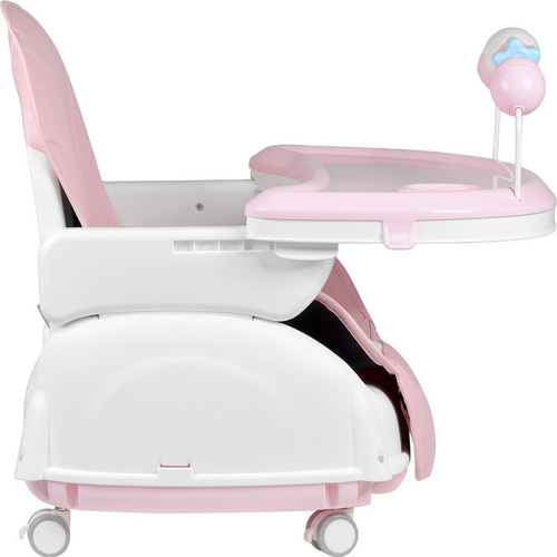 Silla Alta Periquera 3 En 1 Bebe Ajustable Comer Rosa Periquera Rosa