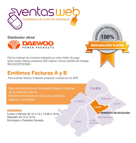 Imagen 10 de 10 de Taladro Percutor Inalambrico Daewoo Set Herramientas +regalo