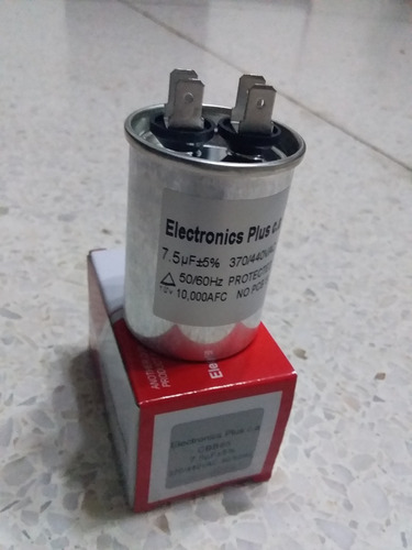 Capacitor Capacitador Aire Acondicionado 7.5mf 370/440 Vac
