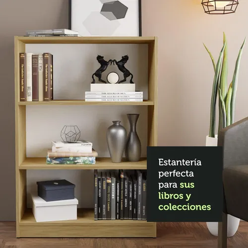 Estante Para Libros Madesa 6907 Con 3 Nichos