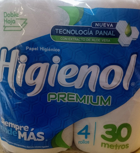 Papel Higienico Higienol Premium D/hoja 30mx4u Pack 4 Unid