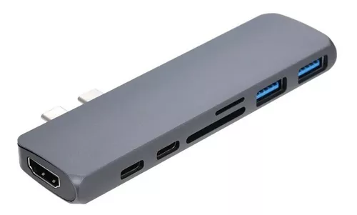 Adaptador Hub Usb Tipo C 7 Em 1 Macbook Pro Hdmi
