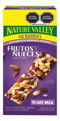Nature Valley Barras De Frutos Y Nueces 48 Pz 1.68 Kg