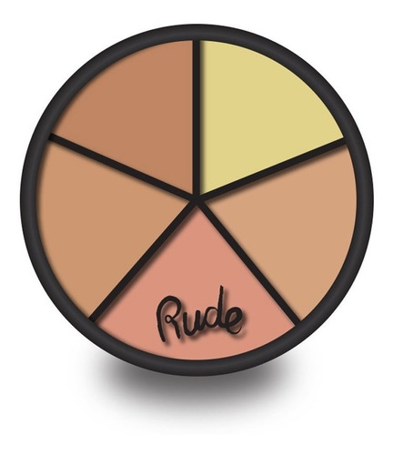 Paleta Correctora Y Contorno En Crema Rude