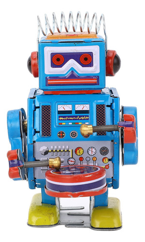 Robot Clockwork Toy, Lata Vintage Creativa Hecha A Mano Para