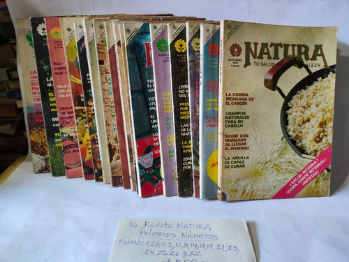 Paq 16 Revistas Natura Primeros Números 1 A 32 1977