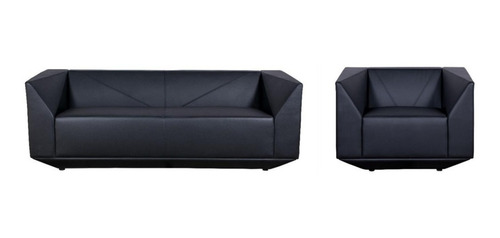 Imagen 1 de 1 de Sofá Elegante Moderno Cuerina 1 Y 3 Puestos
