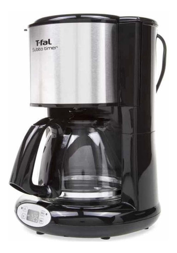 Cafetera T-fal Subito Timer CM3628MX automática negra y acero inoxidable de goteo 110V