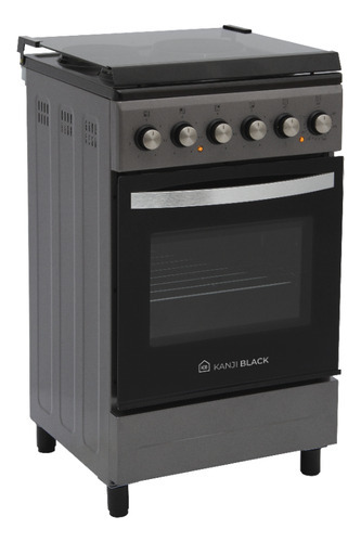 Cocina Eléctrica Kanji Black Kjh-ekb003v 4 Anafes 50 Cm