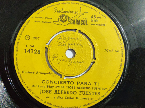 Vinilo Single Jose Alfredo Fuentes -me Contaron( I-43-v1