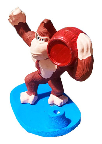 Portavela De Resina Donkey Kong Vela Pastel Fiesta Niños