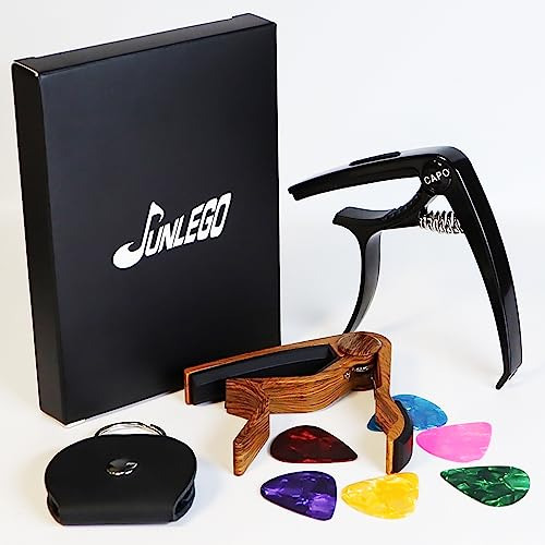 Junlego Capo De Guitarra, 2 Unidades Con Diseños Diferentes