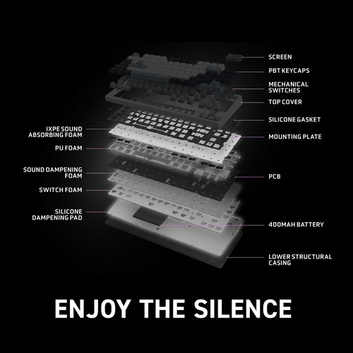 Teclado Gaming Msi Forge Gk600 Tkl Wireless Sky