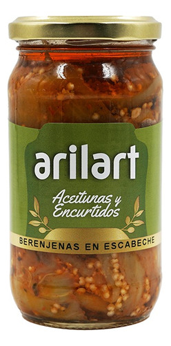 Berenjenas Al Escabeche Gourmet Con Morron X 200 Gr Arilart