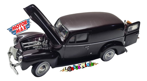 Motormax 1940 Ford Sedan Delivery Moto Custom 1:24 Loose