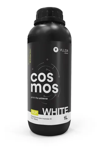 Resina 3d Cosmos Blanca White Dlp 1l (1.2kg) Dental Modelos