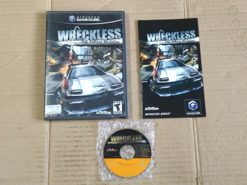 Wreckless -- Original -- Nintendo Game Cube / Gamecube