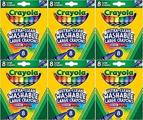 Crayola Primeros Crayones Lavables Grandes Para Niños 8