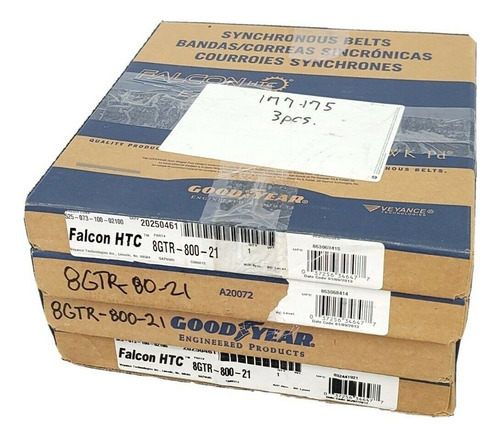 Lot Of 4 New Goodyear 8gtr-800-21 Falcon Htc Belts 20250 Qtt