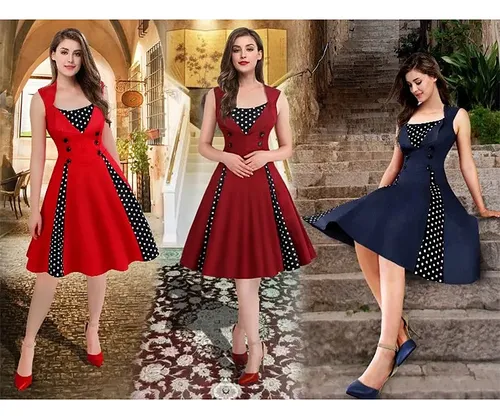 Vestido retro mujer deals
