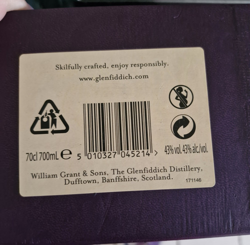 Whisky Glenfiddich 26 Años