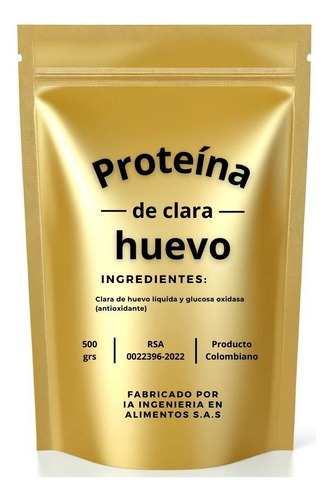 Proteína De Huevo 500 Gr - g a $128